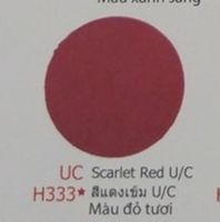 สีสเปรย์ซามูไร รถฮอนด้า รองพื้น สีแดงเข้ม U/C (สีออกชมพู)  เบอร์ UCH333 * Scarlet Red U/C - SAMURAI SPRAY HONDA - 400ml