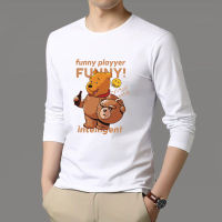 *สินค้าในไทย*เสื้อยืดแขนยาวแฟชั่นสาวหนุ่มเรียบง่าย ใส่สบาย ลายการ์ตูนน่ารัก มีไซส์ครบ ใส่ได้ทั้งหญิงและชาย ปลีกและส่ง⭐TL-407⭐