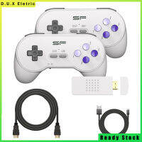 คอนโซลเกมแบบย้อนยุคคลาสสิกไร้สายรองรับ4K Hd สำหรับ Super Snes Sfc Y2 Sf พร้อมตัวควบคุมที่เหมาะกับสรีระ