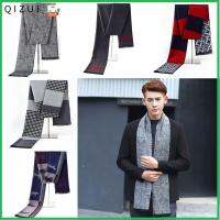 QIZUI Simple Soft High Quality Autumn Winter Mens Scarf Neck Warmer Shawls