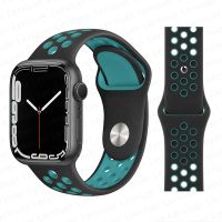 สายสำหรับสายคาด Apple Watch 44มม. 40มม. 49มม. 45มม. 41มม. 42มม. 45มม. สร้อยข้อมือกีฬาซิลิโคนชุดอัลตร้า8 SE 7 6 5 4 3สาย