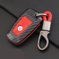 ‖ car accessories ‖คาร์บอนไฟเบอร์หนังรถจัดแต่งทรงผมสำหรับ Ford Fusion Mondeo Mustang Edge Expedition EXplorer 2017 2018 Smart Key Case