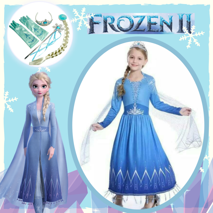 Kostum Frozen 2 Elsa / Dress Frozen 2 Elsa Lazada Indonesia
