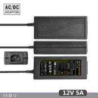 100V-240V 60W 2.1Mm-2.5Mm * 5.0Mm ตัวแปลงปลั๊กแปลง DC12V จ่ายไฟอะแดปเตอร์ไฟ AC วงจรไฟฟ้า DC และชิ้นส่วน