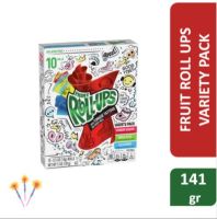 ?Just Arrival? Betty Crocker Fruit  Roll Ups Variety Pack 141g (10 Rolls) ผลไม้ กวน รวมรส เบตตี ครอกเกอร์ 141 กรัม (10 ชิ้น)