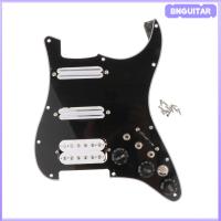 BNGUITAR โหลด Pickguard กีตาร์ไฟฟ้าปิ๊กอัพ SSH รอยขีดข่วนสำหรับกีตาร์ที่ทันสมัย