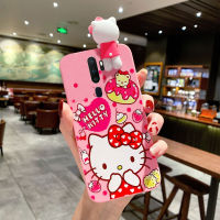 เคสโทรศัพท์สำหรับ OPPO A9 2020 A5 2020การ์ตูนน่ารัก Melody ตุ๊กตา Hello Kitty 3D สตรอเบอร์รี่เค้ก MyMelody กันกระแทกซิลิโคนนุ่ม OPPOA9 OPPOA5ปลอก