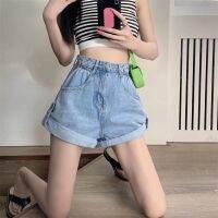 【hot】 Feynzz Denim Shorts Waist Buttons Pockets 2021 Beach Streetwear Jeans