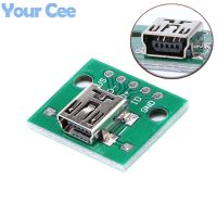 10 pcs Mini USB to DIP Adapter Plate Converter for 2.54mm PCB Board DIY Power Supply Female Head