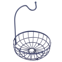 Kitchen Basket Fruit and Vegetable Basket Banana Hanger Basket Drain Rack Holder Snack Tray Table Storage Stand