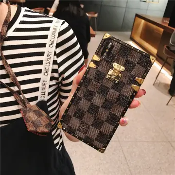 LV Printed Leather Case Cover For Iphone 13 Pro