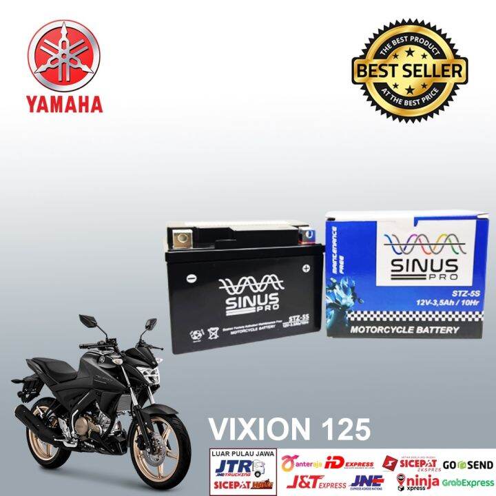 Aki motor yamaha vixion 125 STZ5S aki kering sinus pro berkualitas