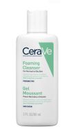 Cerave Foaming Cleanser โฟมทำความสะอาดผิวหน้าและผิวกาย สำหรับผิวมัน ผสม เป็นสิวง่าย 88ml.(โฟมล้างหน้า Facial Cleanser คลีนเซอร์ สบู่)เซราวี