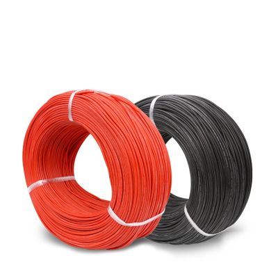 : “-- 2ม. สอง Wires10/12/14/16/18/20/22/26AWG สายซิลิโคนสายไฟซิลิคอนสายไฟฟ้าสายไฟทองแดงยืดหยุ่น1ม. สีดำ + 1ม. สีแดงสำหรับ RC