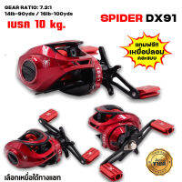 รอกหยดน้ำ SPIDER DX91 แถมฟรี!! เหยื่อปลอมคละแบบ  รอบ 7.2 เบรก 10 กิโลกรัม