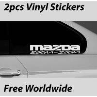 2Pcs (1Pair) Mazda Zoom-Zoom Car Stickers Window Vinyl Bumper Sticker