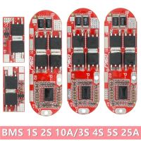 ☈☞ Bms 1S 2S 10A 3S 4S 5S 25A Bms 18650 ลิเธียมไอออน ลิเธียม ป้องกันแบตเตอรี่ แผงวงจรโมดูล