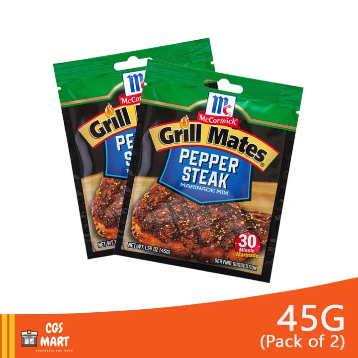 Pack of 2 McCormick Grill Mates Pepper Steak Seasoning Mix 45g Lazada PH