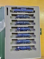 Kato N DD51 Diesel Locomotive Hokkaido, new Oil Tankers 6 cars set. (GL34)   Fully tested, as new. Kato N DD51 รถจักรดีเซลฮอกไกโด ชุดใหม่ Oil Tankers 6 คัน บลูบีสต์. ผ่านการทดสอบอย่างสมบูรณ์