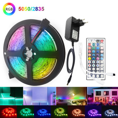 LED Strip Light RGB 5050 2835 Flexible Ribbon WiFi Bluetooth 12V led strip 20M 5M 10M 15M Waterproof Tape Diode Control Adapter