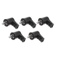 【LZ】✆✱▧  5 pces 2 pinos din ângulo direito alto-falante de alta fidelidade plug cabo conector de solda de parafuso de áudio