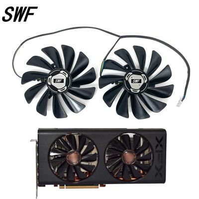 NEW 95MM 2PCS CF1010U12S 4PIN GPU Cooler Graphics RX5500 XT Fan XFX Radeon RX 5600 5700 XT RAW II Graphic Cards Fans