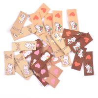 50Pcs Kawaii Rabbit Heart Labels For Clothing Accessories Kid Garment Tags DIY Crafts Sewing Supplies Handmade Decorative c3574 Labels