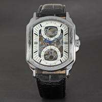 Retro Classic Designer Silver สแตนเลสสตีลนาฬิกาผู้ชาย Luxury Mechanical นาฬิกาอัตโนมัตินาฬิกา