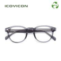 {Paopao glasses} คลาสสิกจอห์นนี่เดปป์รอบ Eco-ย่อยสลาย Acetate แว่นตาเต็มกรอบแว่นตาแฟชั่นที่เรียบง่ายย้อนยุคเกาหลีแว่นตา BOA1097