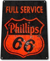 12 "X 16" ป้ายดีบุก Phillips 66แก๊สน้ำมันแบบชนบทโลหะตกแต่งโล่ประกาศเกียรติคุณสถานีเชื้อเพลิง A760