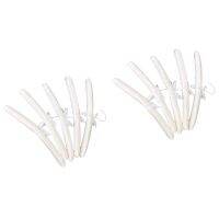 15 x White Satin Padded Clothes Hook Hanger