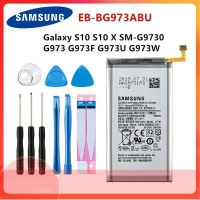 แบตเตอรี่ แท้ SAMSUNG Original EB-BG973ABU แบตเตอรี่3400MAh สำหรับ Samsung Galaxy S10 S10 X SM-G9730 SM-G973 G973F G973U G973W โทรศัพท์มือถือ + เครื่องมือ