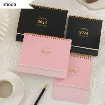 2024 Calendar Stickers Vintage Notebook Agenda Index Stickers Monthly  Calendar Bookmark Planner Label Tags Korean Stationery
