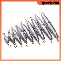 YIJIAN1984918 5pcs ร้อน ทนทาน อเมริกันสไวเวล แหวนคู่ รอกตกปลา Lead Sinkers น้ำหนัก รูปมะกอก