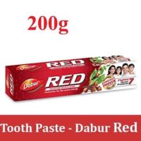 Indian Snack?(x1) Dabur Red Toothpaste (Paste for Teeth &amp; Gums) 200g