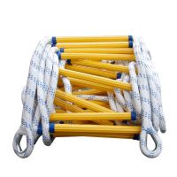 Light portable folding rope ladder soft ladder fire escape anti slip resin outdoor climbing ladder engineering soft ladder