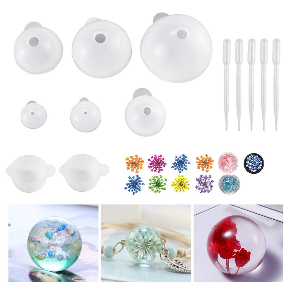 Silicone Beads Jewelry Making Mold Pendant Ornament Resin DIY Craft-Mould 