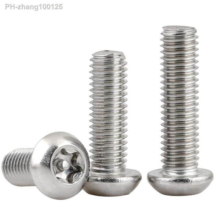 m3-m4-m5-m6-m8-m10-m12-304-stainless-steel-tamper-proof-screw-bolts-security-button-head-screws-bolts-round-pan-head-screw-bolts