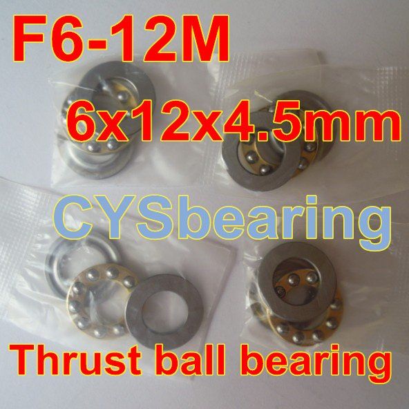 ลูกปืนแรงขับ F6-12m มีเบาะเรียบ6X12X4.5มม. 6*12*4.5มม. สำหรับเพลา6มม