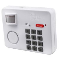 Wireless Motion Sensor Alarm with Security Keypad PIR Home Garage Shed Caravan white Household Security Systems Household Security Systems