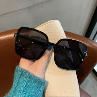 【CW】Square Clear Mirror Eyeglasses Sunglasses Korean Style Big Frame Sun Glasses Vintage Designer Gradient Oculos De Sol