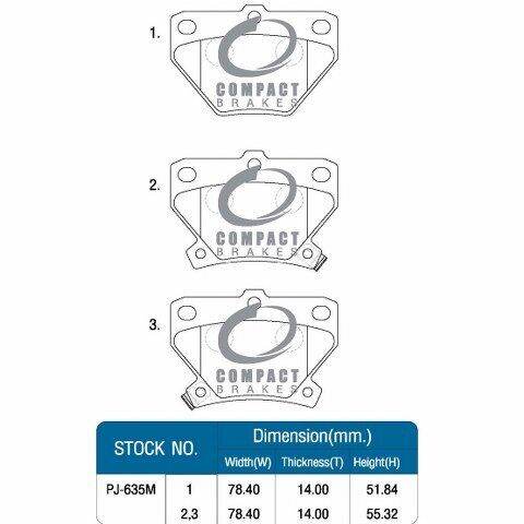 ผ้าเบรคหลัง-toyota-vios-1-5-ปี-2003-2007-วีออสโฉมแรก-altis-1-6-1-8-ปี-2001-2007-dcc-635