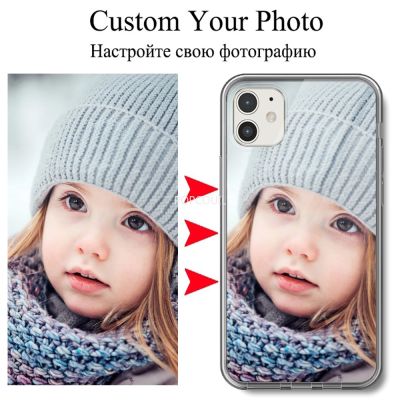 ◎✼△ Custom Personalized Soft Phone Case for IPhone 14 13 Mini 11 12 Pro MAX 6S 7 8Plus X XS XR Cover Design Picture DIY Name Photo