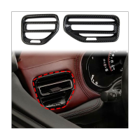 Dashboard Side AC Outlet Trim Cover for Durango 2021 2022 Accessories ABS Carbon Fiber