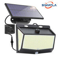 Swiatla 468 LEDs Outdoor Solar Lights 270 Wide Angle IP65 Waterproof PIR Motion Sensor Light Modes Large Bright Solar Lights