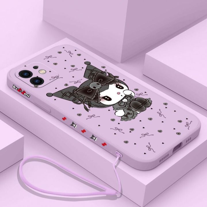 เคสโทรศัพท์-sanrio-kuromi-lanyard-สำหรับ-oppo-a7x-a53-a53-a93-a94-a35-a95-a12-a15-a15-a16-a16k-aa72-2020-reno-7z-5z-f19-4g-5g