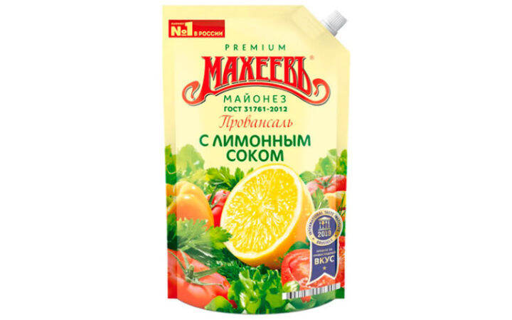 Майонез ПРОВАНСАЛЬ с лимонным соком 200грамм МАХЕЕВ | Lazada.co.th