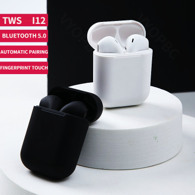 I12 TWS waterproof stereo wireless Bluetooth headset with charging box for easy carrying For all smartphones