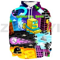 2023 Angry Geometry Dash 3Dพิมพ์Hoodieสบายๆทุกวันญี่ปุ่นStreetwearวัยรุ่นTracksuitผู้ชายแฟชั่นผู้หญิงขนาดใหญ่Sweatshirt