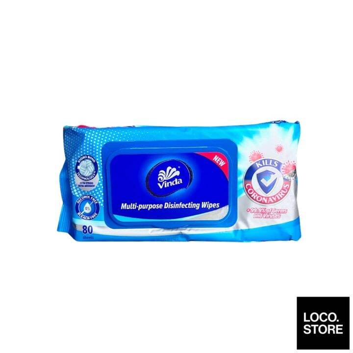 VINDA Multipurpose Disinfecting Wipes 80s Lazada